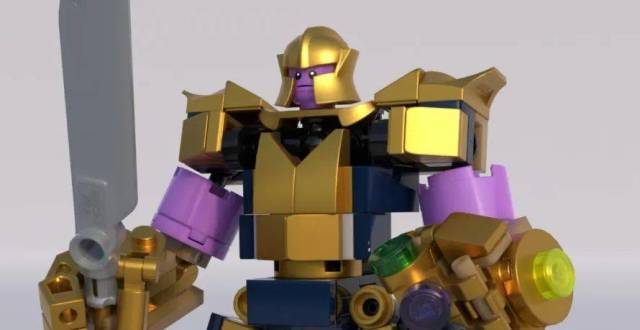 乐高灭霸人仔机甲