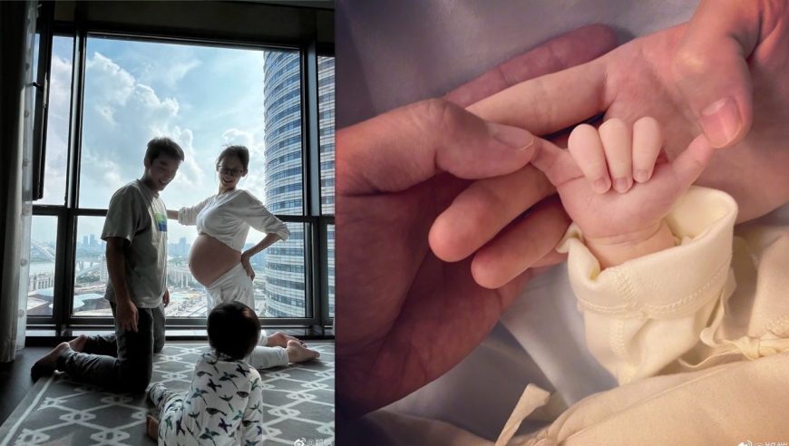 郑恺苗苗官宣二胎得子,掰手指摆造型被吐槽,评论区频繁cue薛之谦