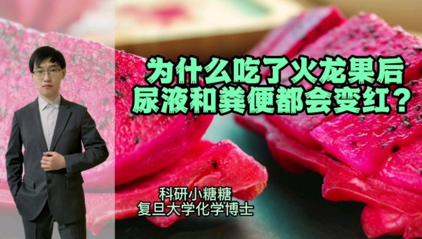 为什么吃了火龙果后,尿液和粪便都会变红?