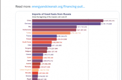 研究所：中国がドイツを抜いてロシアのエネルギーの最大の買い手になる