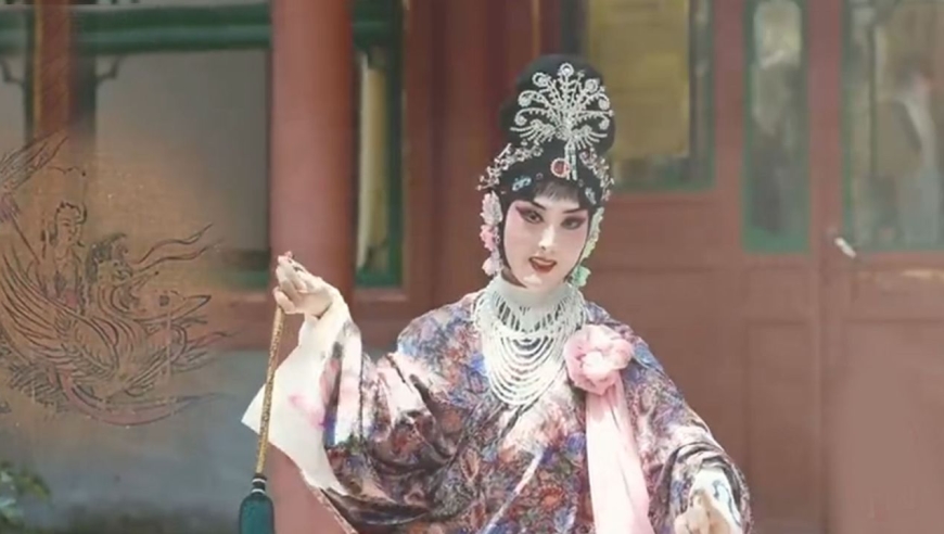 梅兰芳旧居前重现大师经典名剧《洛神》,翩若惊鸿,婉若游龙