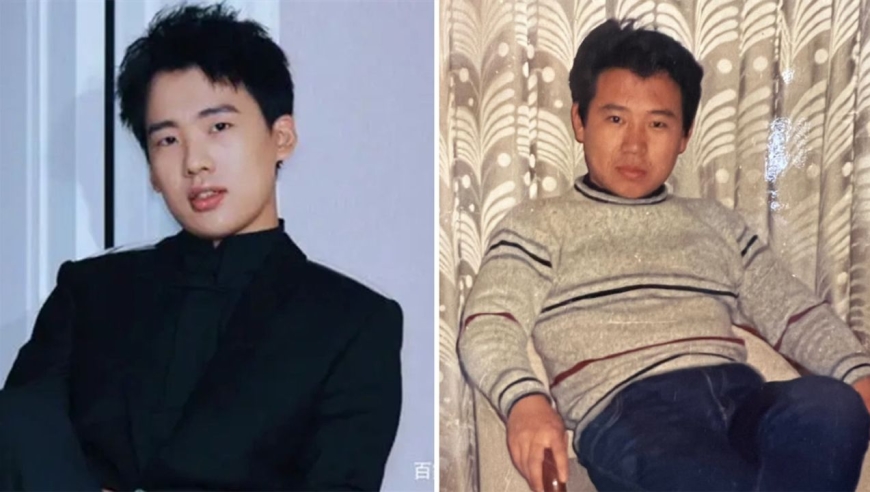 郭德纲年轻旧照曝光!头发乌黑浓密很帅气,与郭麒麟犹如复制粘贴