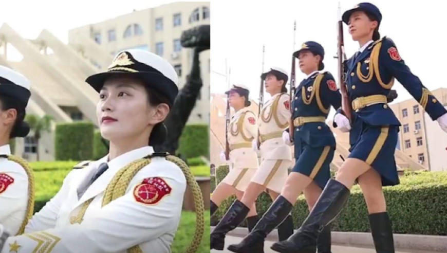 直击驻港部队仪仗女兵训练现场:最后一幕被甜到了