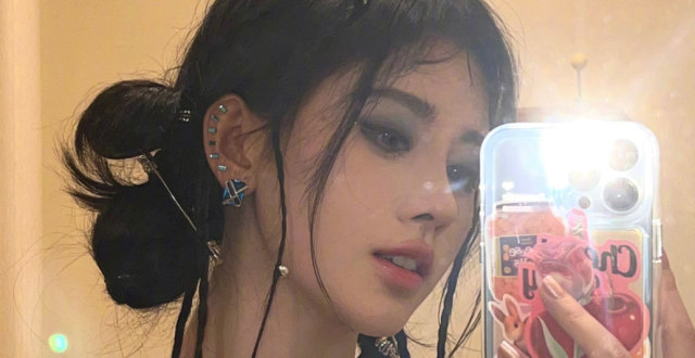 鞠婧祎又换妆了！新造型被调侃像女装大佬，牛仔装被质疑是假货_腾讯新闻