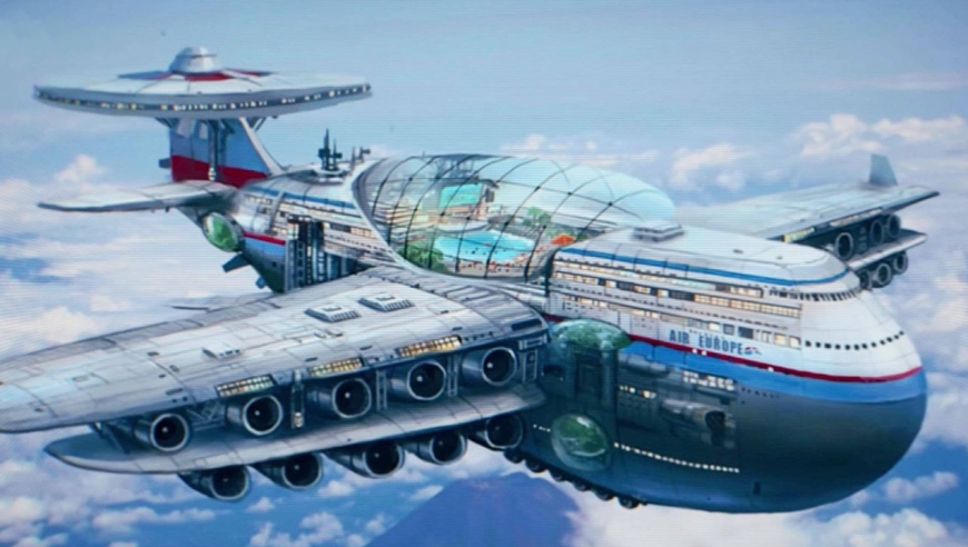 德国设计这空中酒店,不是建筑是巨型飞机,设施齐全供5000人入住