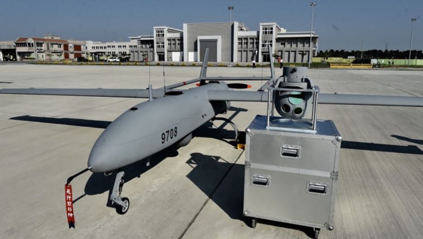 台军出动"锐鸢"无人机应对解放军演习,侦察拍摄画面罕见曝光!