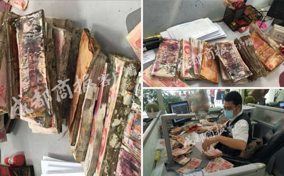 20万现金放床底3年发霉 银行员工数钱数到呕吐崩