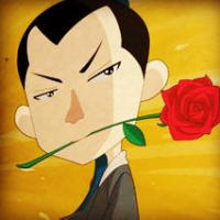 街头艺人咬着棒棒糖 过会糖果肖像出来了