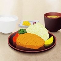 小哥哥的胃口真好,几口吃掉一盘五花肉,感觉好