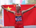 亚运田径女子20公里竞走，中国再添一金