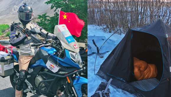 中国快递员3年环球骑行 遭遇抢劫仍要传递正能量