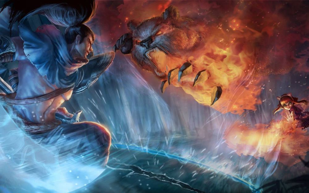 如同脱缰的野马一般,疯狂快乐,身为疾风之剑的使用者,亚索的剑技是