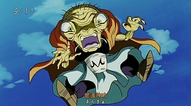 悟空与魔人普乌的战斗异常激烈,巴比迪多次险些被误伤,其中一次险些要