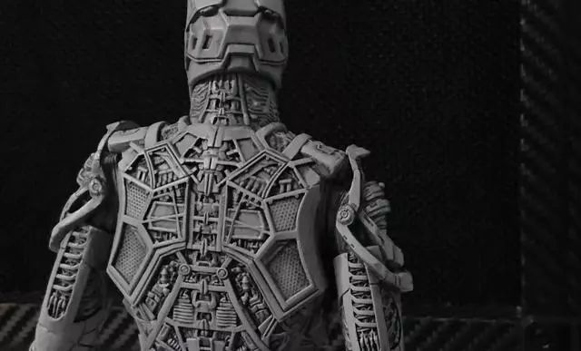 模玩控:eno雕刻骷髅版钢铁侠模型