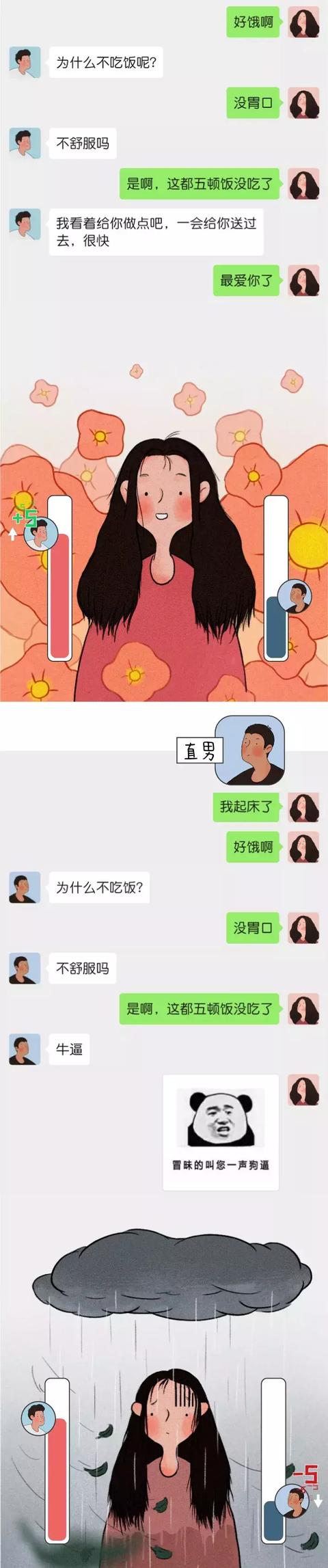 和暖男聊天vs和"直男"聊天