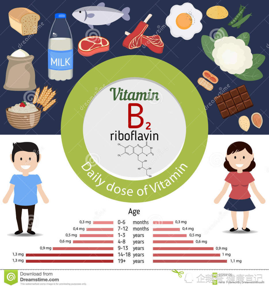 维生素b2和维生素b1相似,人体需要量与能量摄入有关系,普通成人的一般