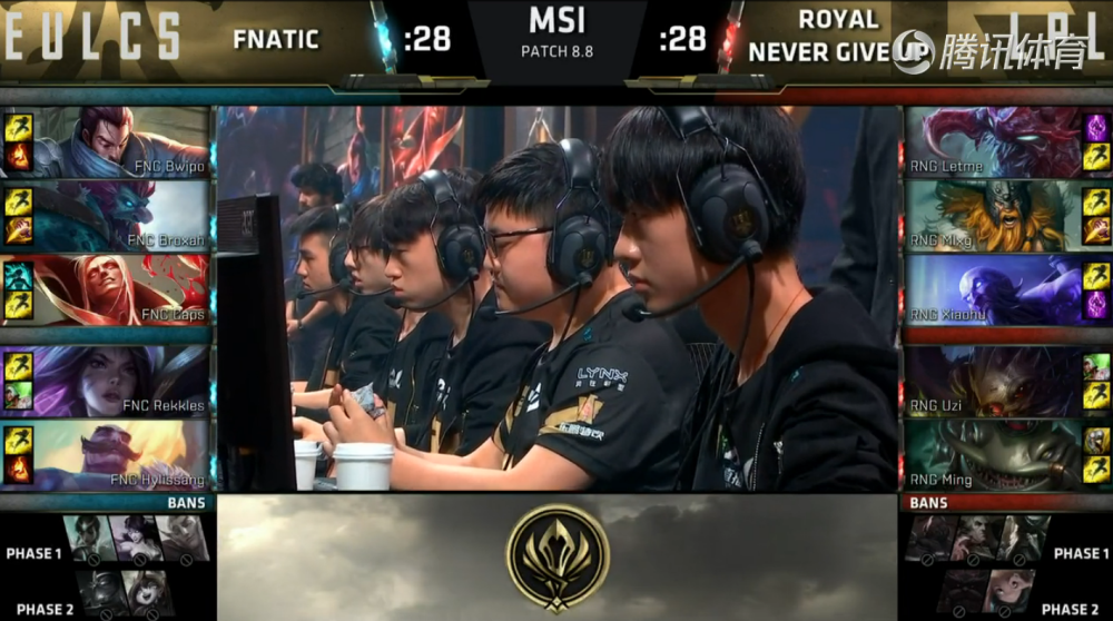 rng-2018msi季中邀请赛1小狗大嘴盲打活体大炮留5人