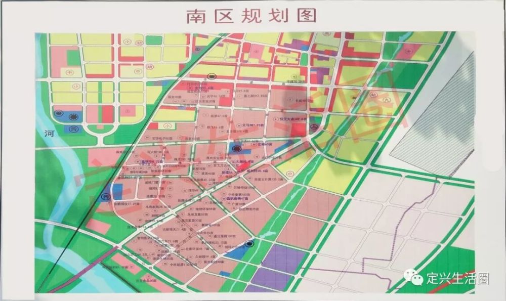 定兴南北区规划图曝光百度河工大科技园位置曝光