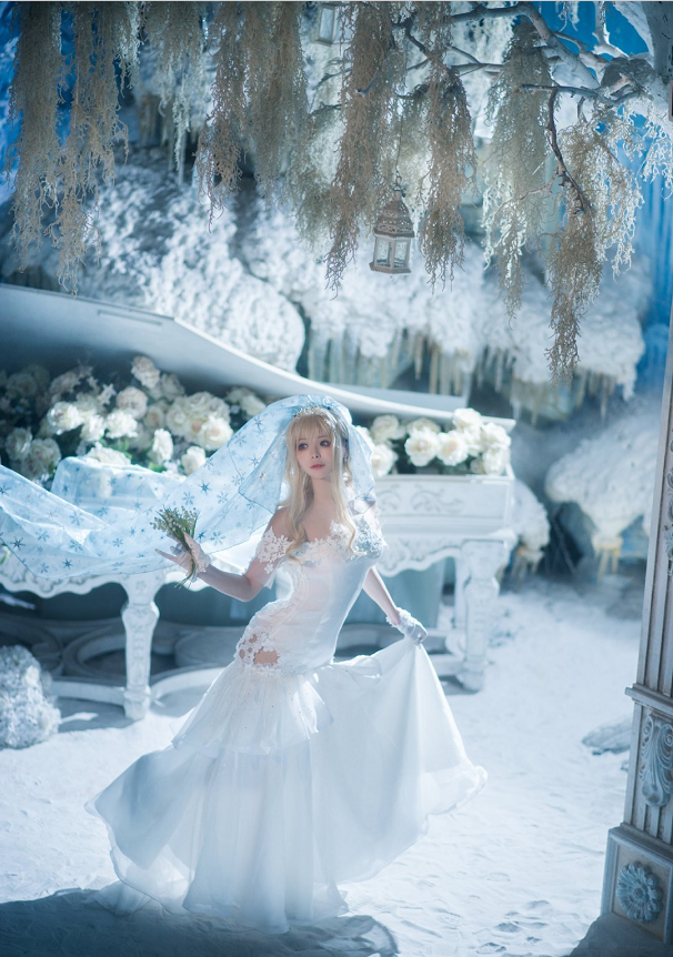 cosplay正片:少女前线——索米花嫁,完美诠释幸福使命