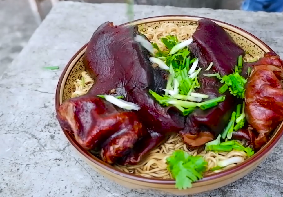 农村,美食,牛耳朵,卤牛耳朵,软糯