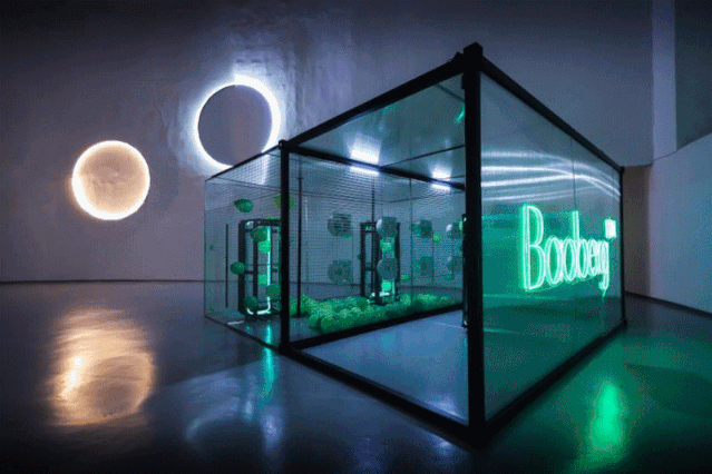 我们造了一座玻璃迷宫,在里面藏了头电子奶牛!