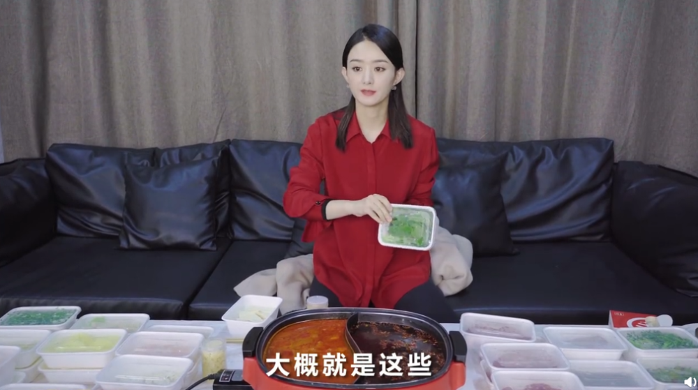 赵丽颖90斤体重怎么做到的?看到她吃火锅的方式,我还是继续胖吧