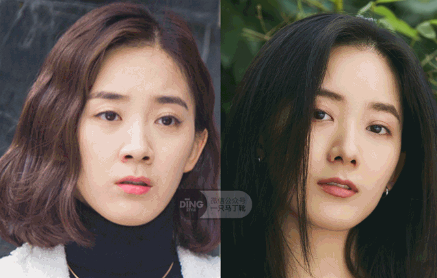 可以参考朱颜曼滋的修饰,她的鼻型比较宽,一般都很注意在圆圈部分画上