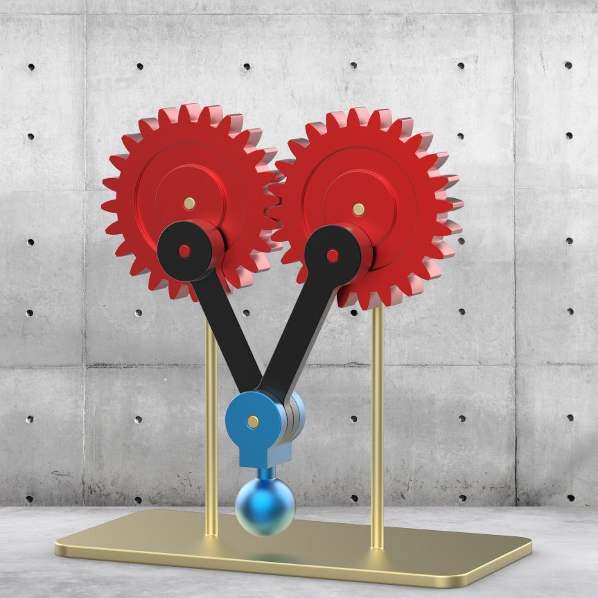 用solidworks装配齿轮与垂球的配合运动