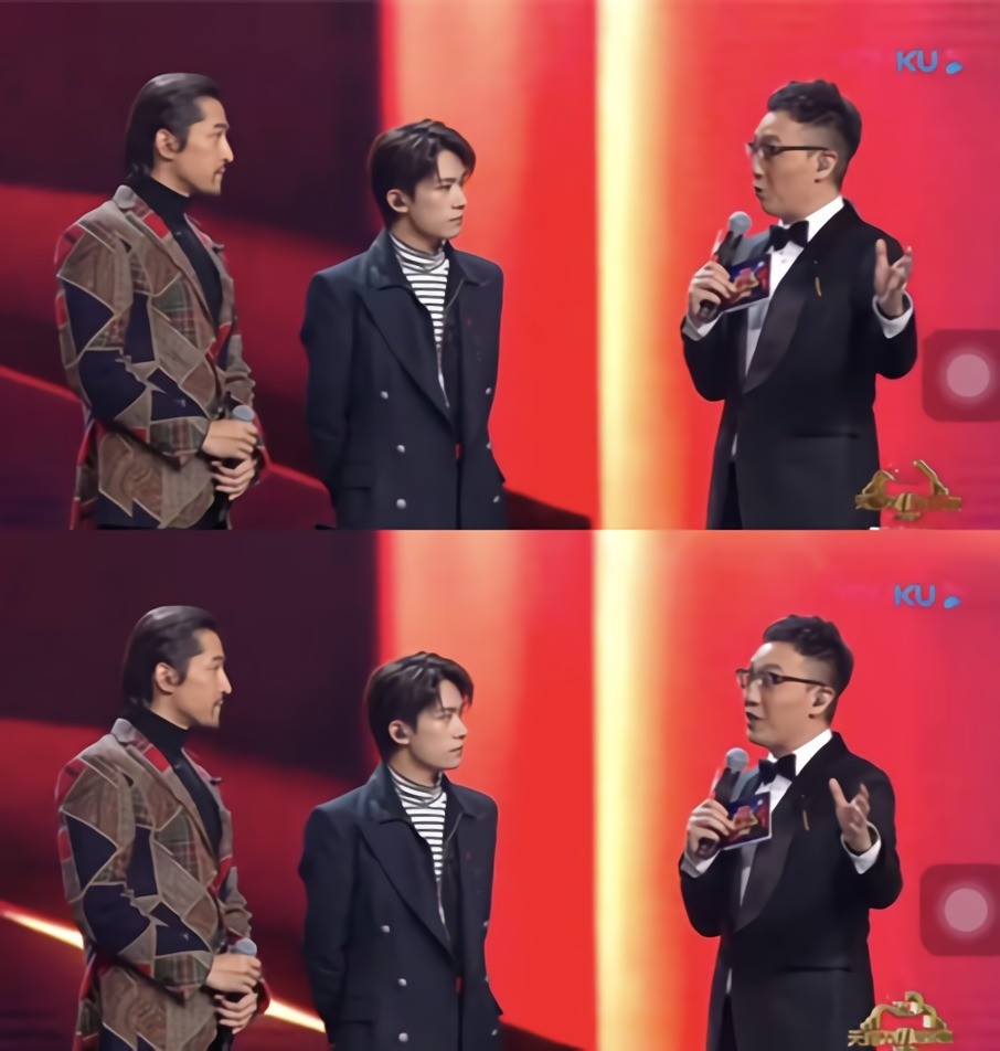 胡歌易烊千玺同框,185和173站在一起,有一个谎报身高了!