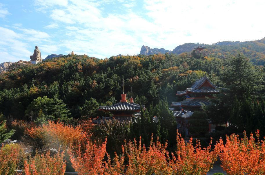 赤山,紅葉,威海,石島,南崗,景區,北峰,山東