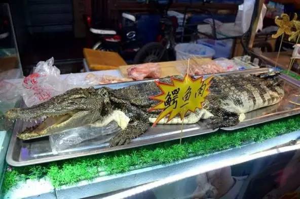 烧烤摊卖鳄鱼肉 1串20块钱引市民围观
