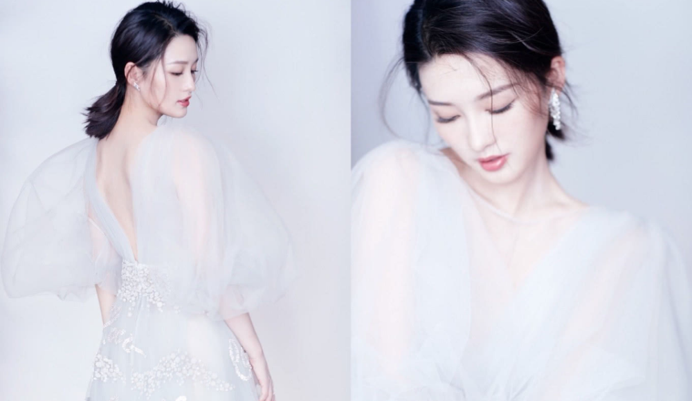 当李沁穿上婚纱后,网友:太美了,让人着迷