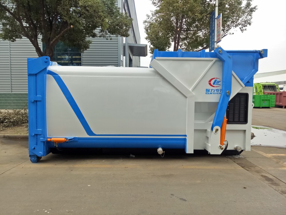 程力集团移动压缩垃圾箱一键操作环保高效