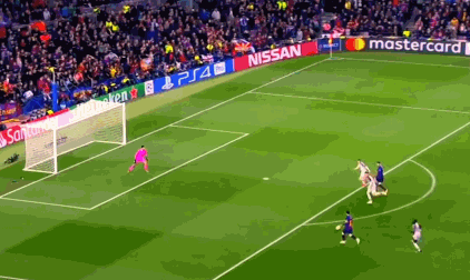 欧冠半决赛对阵利物浦首回合,比赛尾声长途冲刺后妙传登贝莱,却被后者