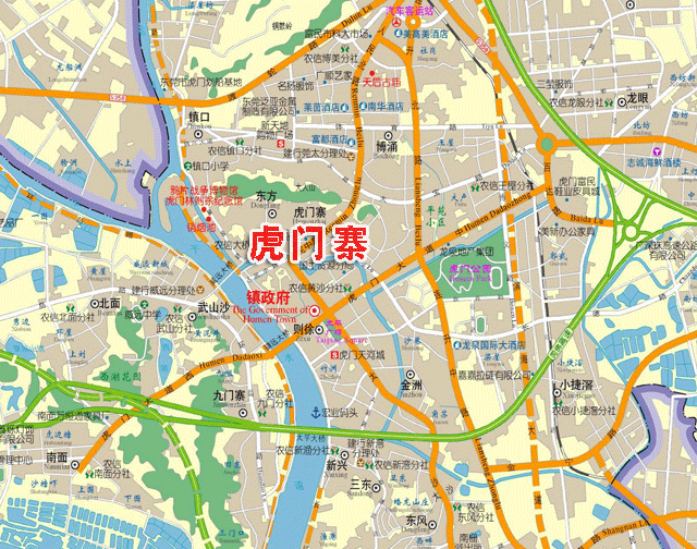 虎门站地图平面图图片
