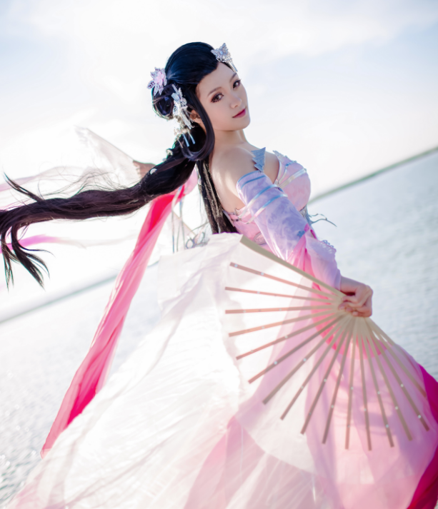 剑网三·七秀·秦风秀姐cosplay,仙气飘飘的小姐姐