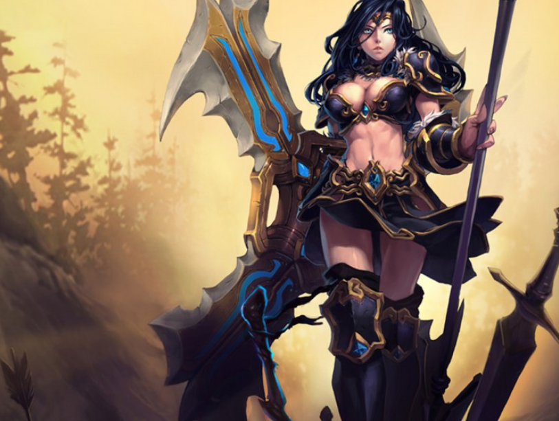 游戏壁纸英雄联盟战争女神希维尔壁纸鉴赏