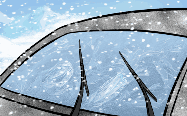 挡风玻璃被冻住 解决办法看这里!