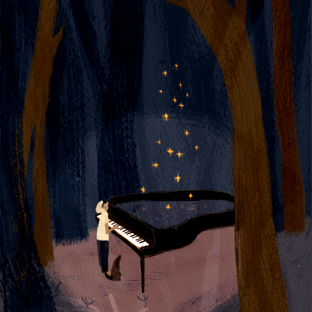 及好友们创作的 歌曲《 如星子划过夜空》 就因为仰望星空般的意境 在