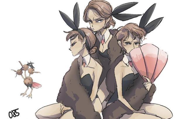 画师将宝可梦拟人化后,胡地变身妙龄少女,末入蛾犹如仙女下凡