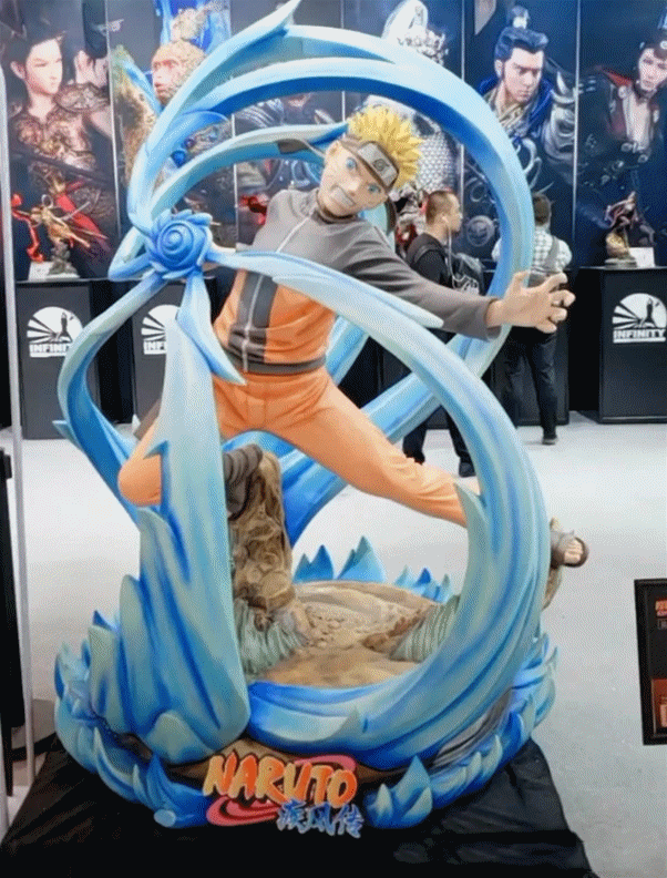 土豪晒10万限量版鸣人等身手办,看到螺旋丸后,网友:50块收了!