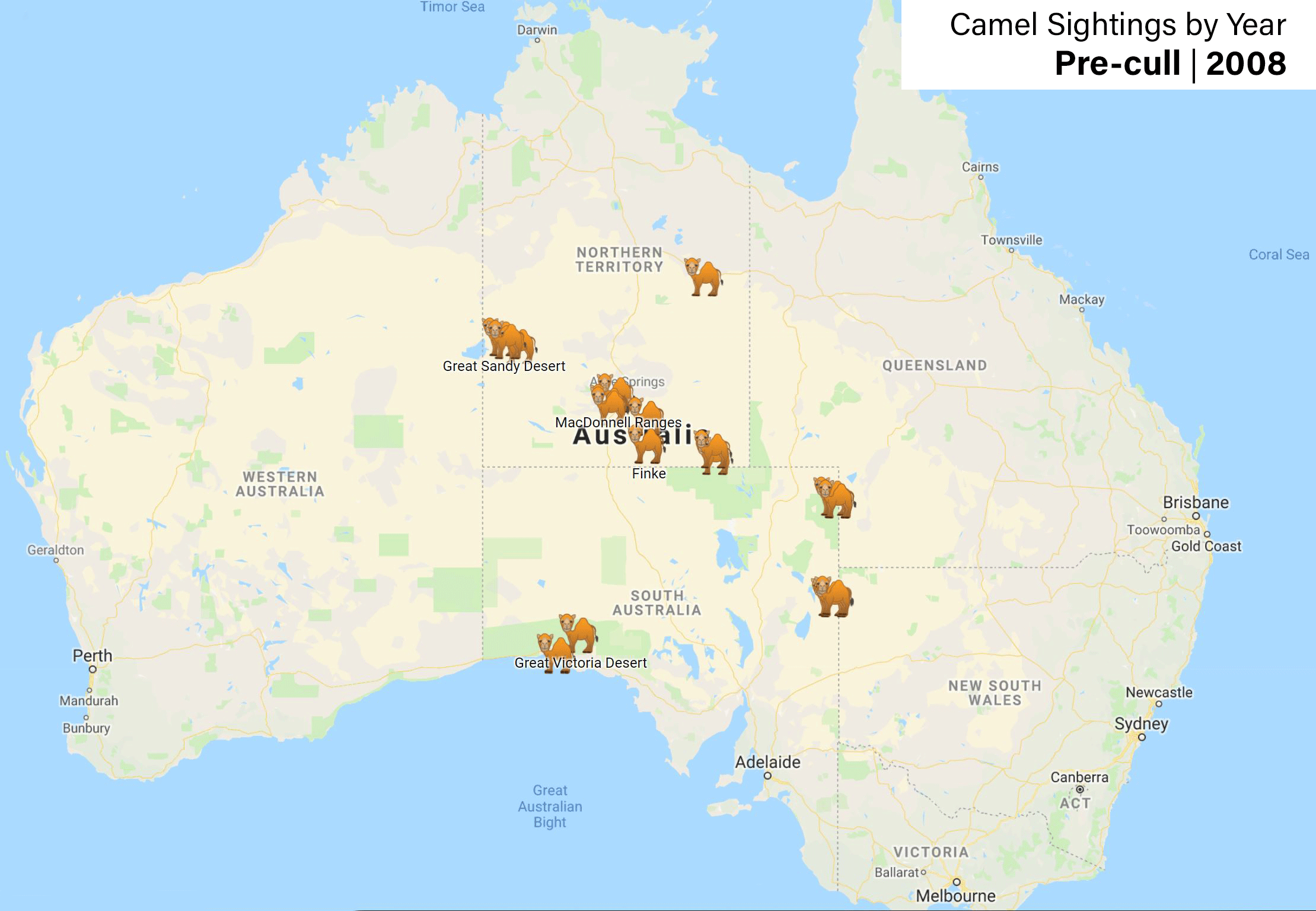 澳大利亚政府为灭火射杀上万野生骆驼
