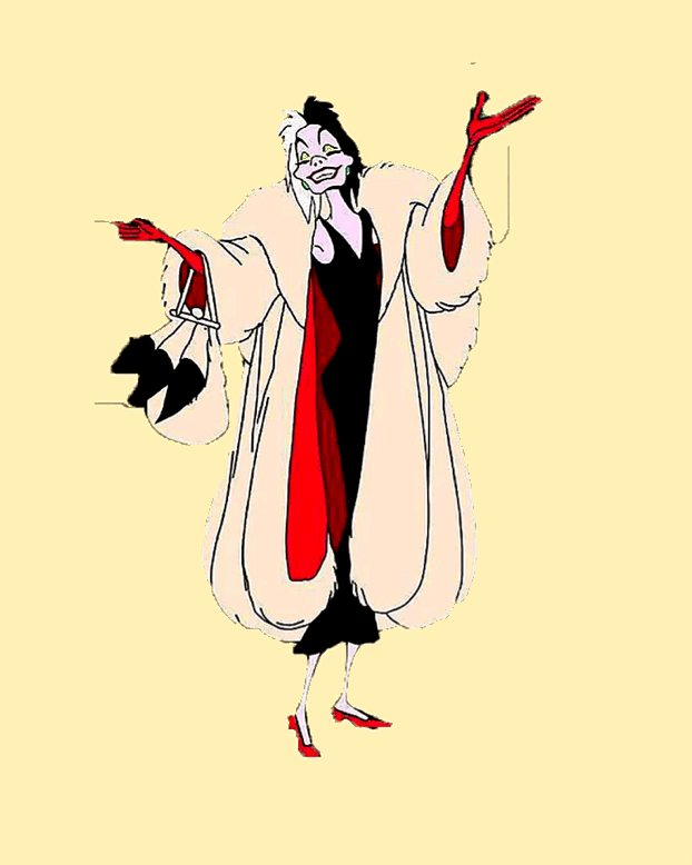 库依拉真的是个时尚女魔头啊～ 「纯白毛貂 黑色紧身连衣裙 红色漆皮