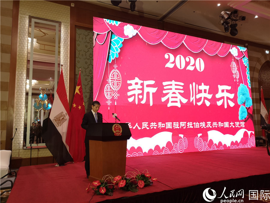 驻埃及使馆举行2020年华侨华人春节招待会
