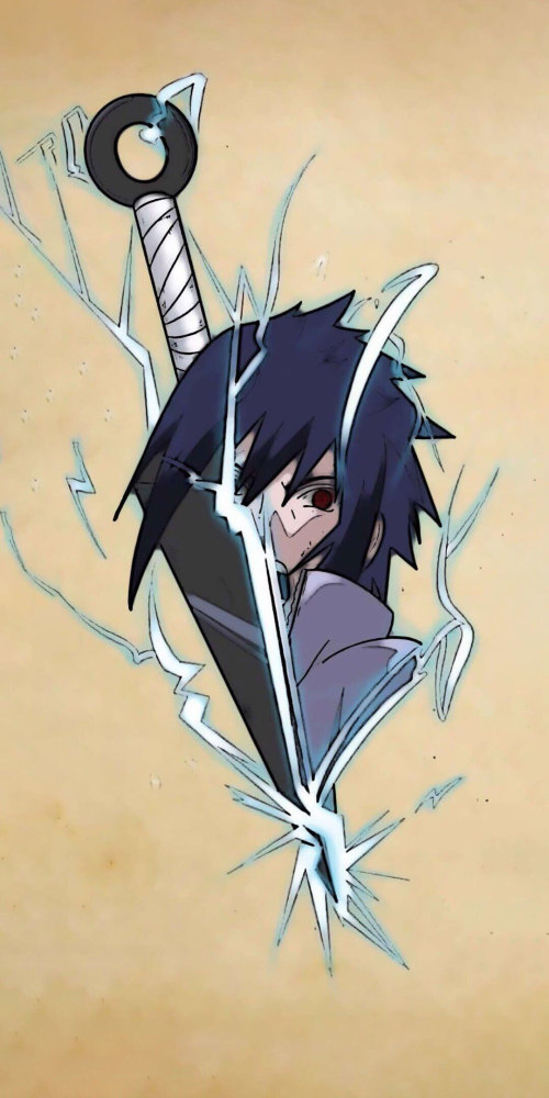 《火影忍者壁纸》鸣人苦无手机壁纸,感觉鸣人也挺帅的举个手