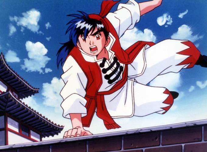 最后是铁拳小子,动画的名字和动画的截图看起来就很像国产动画片,而且