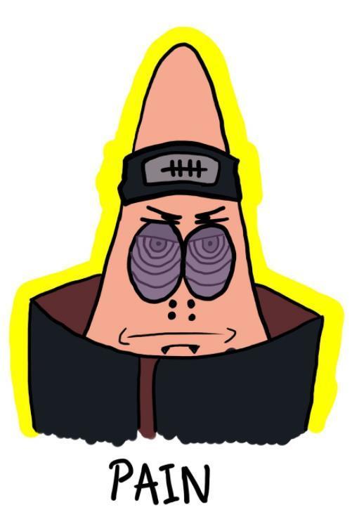 当海绵宝宝乱入晓组织,佩恩亮瞎我眼,网友:鬼鲛才是一绝!