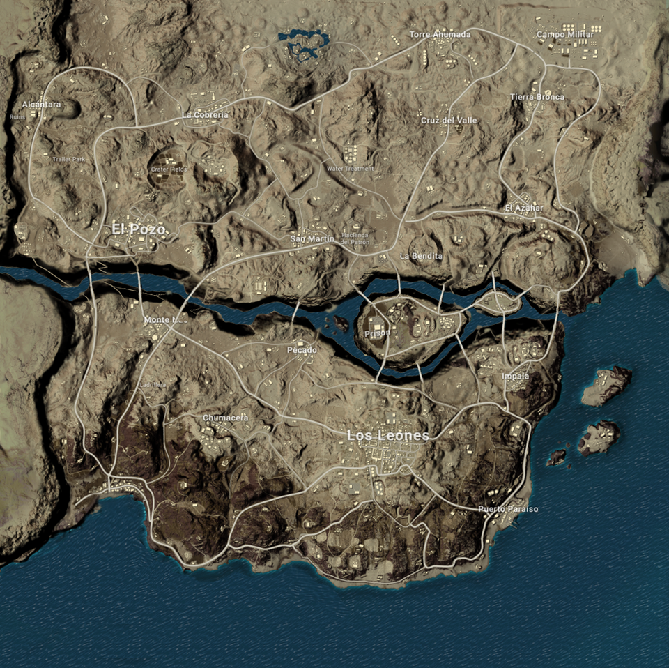 reddit一网友将米拉玛地图按照自己的想法进行了修改,主要的改动在