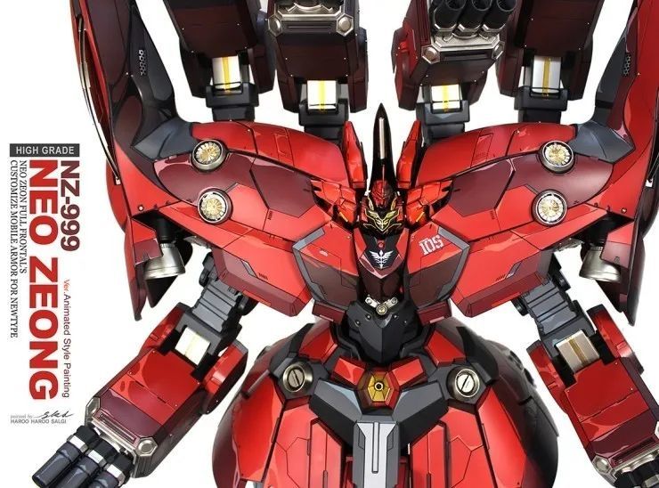 超大hg新吉翁,兼具精致细节与精美涂装,boom!