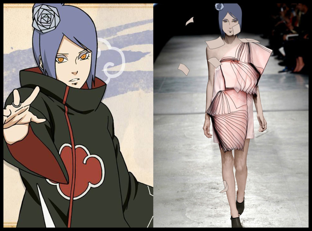 《火影忍者》时装秀毫无违和感,服装设计师可能也是火影迷